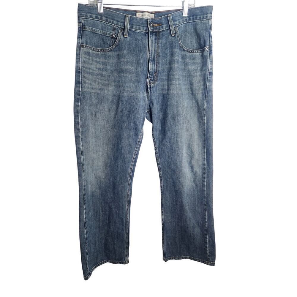 Levis mens low loose bootcut jeans sz 34x32* measures 35x30 y2k skater grunge